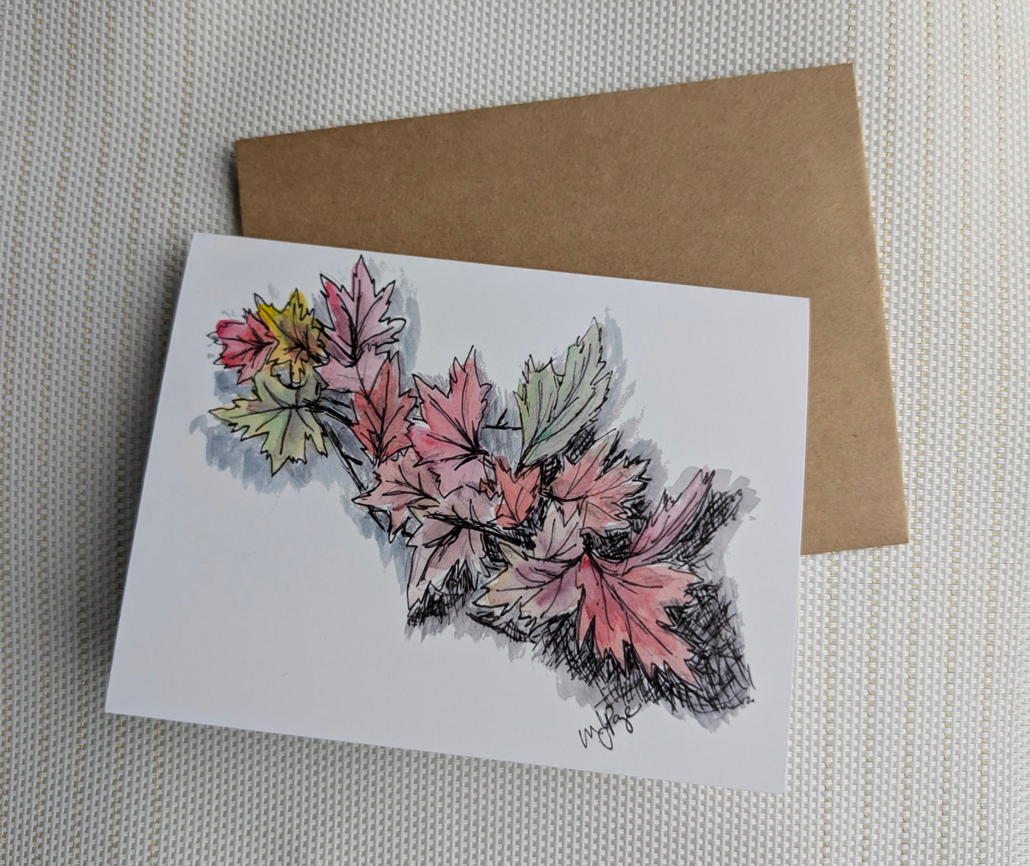 Maple Leaves Card