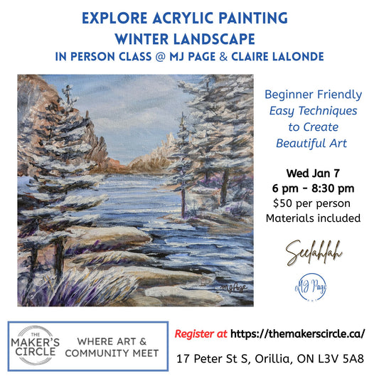 Exploring Acrylic Painting- Winter Landscape