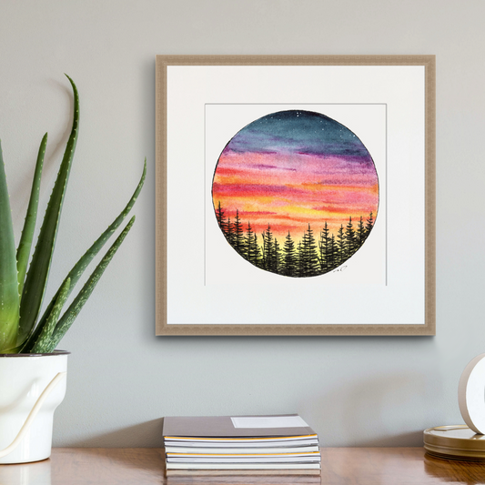 "Setting Sun" Art Print