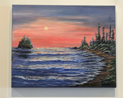 Sunset on the Bay-Original 16x20