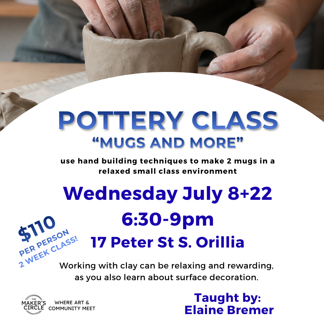 "Mugs and More" Pottery Class