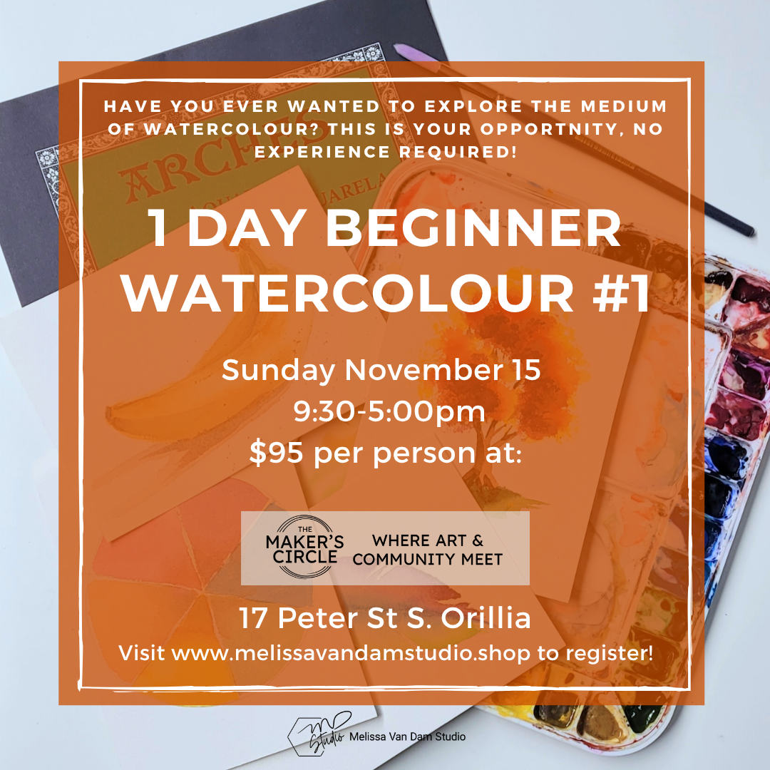 Session 1 - 1 Day Beginner Watercolour Class