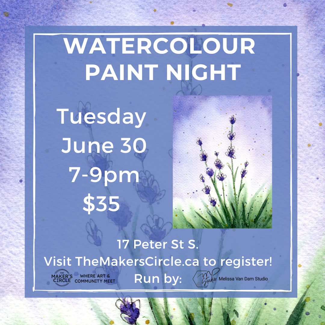 Lavender Watercolour Paint Night