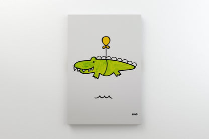 aL i Gator | aligator crocodile | 12x16