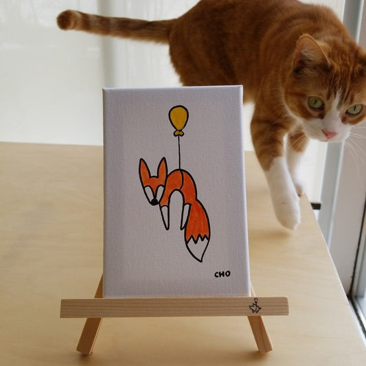 crazy Like a fox wood easel