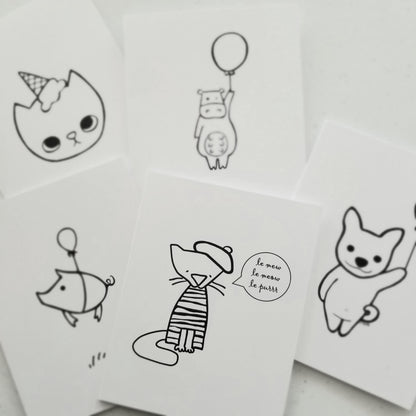 colour your own 5 pack | Greeting Cards