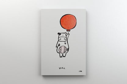 moo | cow ox oxen bull | 12x16