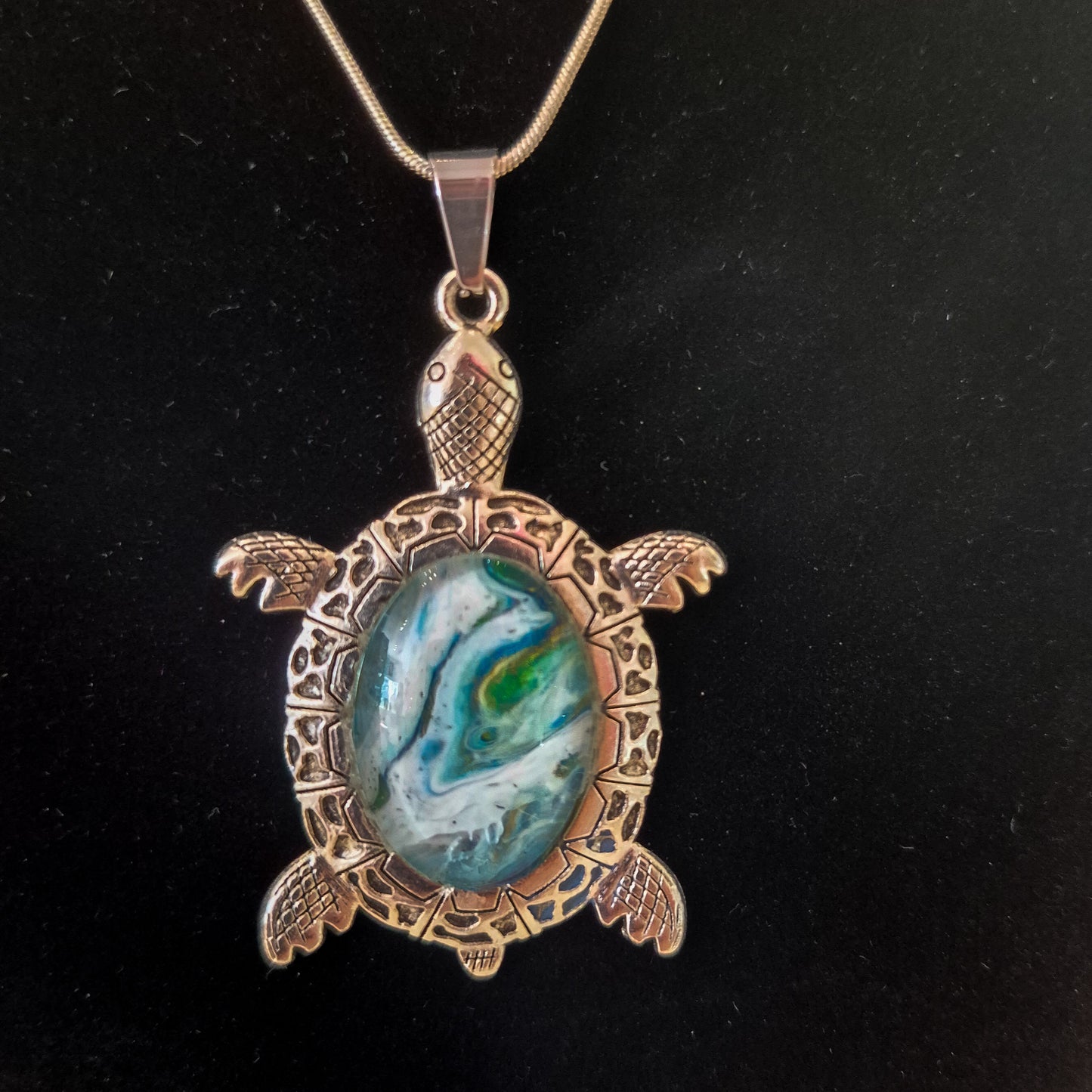 Acrylic pour necklaces