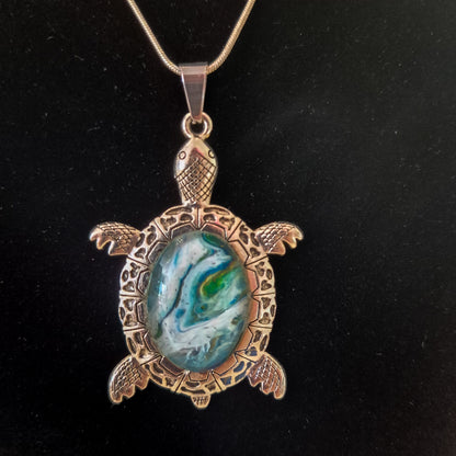 Acrylic pour necklaces