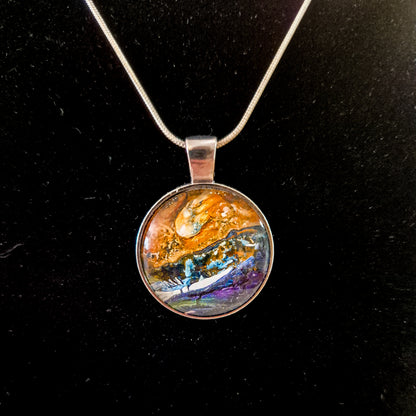 Acrylic pour necklaces