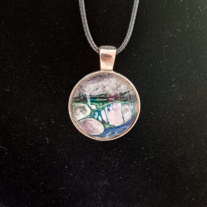 Acrylic pour necklaces