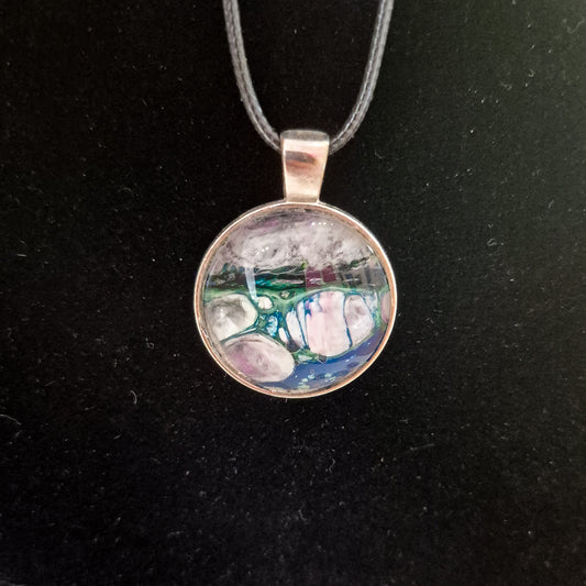 Acrylic pour necklaces