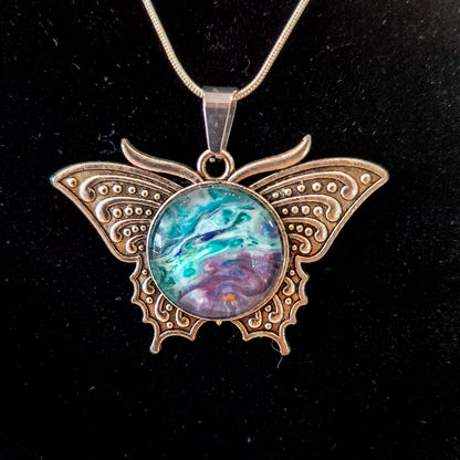 Acrylic pour necklaces