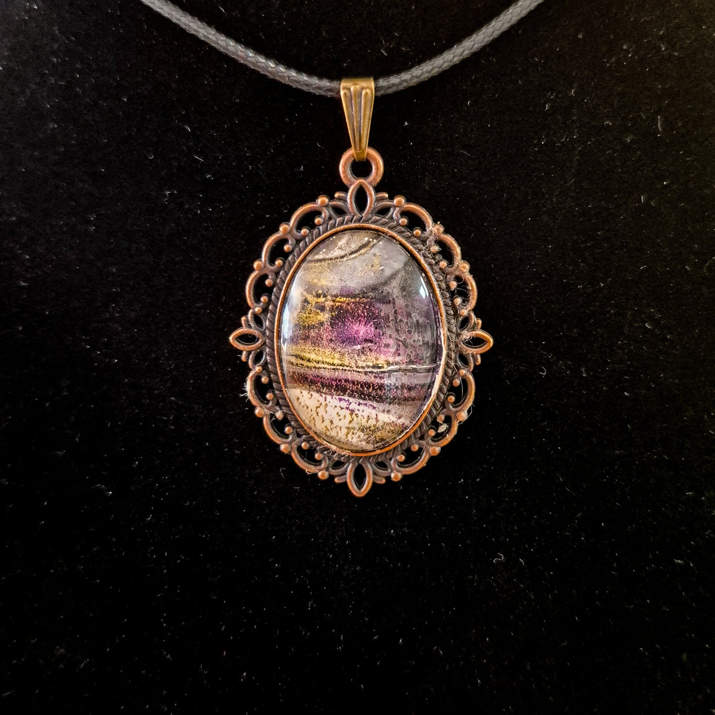 Acrylic pour necklaces
