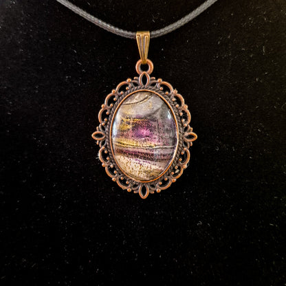 Acrylic pour necklaces
