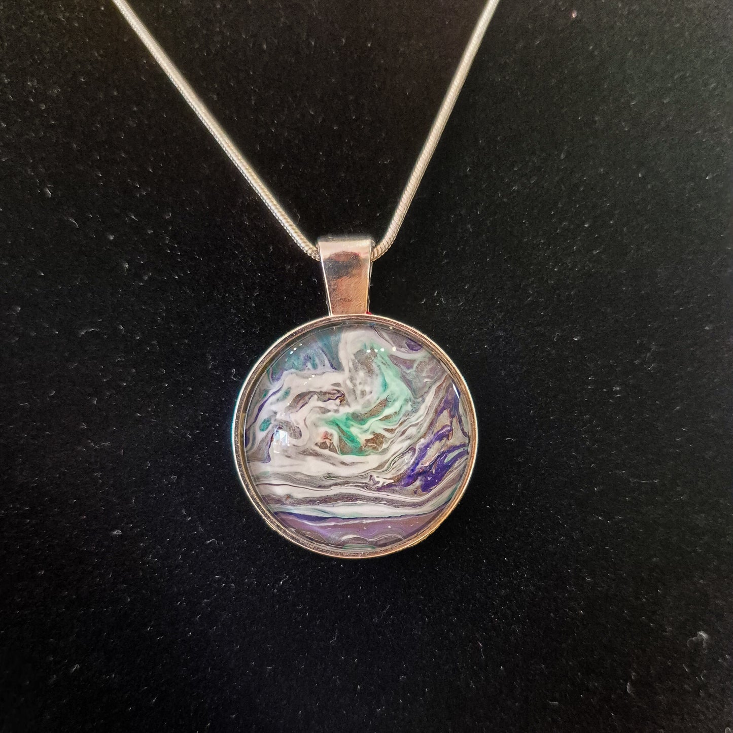 Acrylic pour necklaces