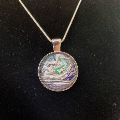 Acrylic pour necklaces