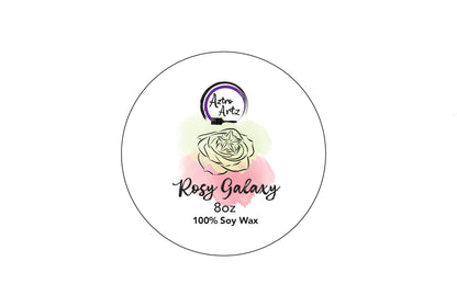 Rosy galaxy 8 oz candle