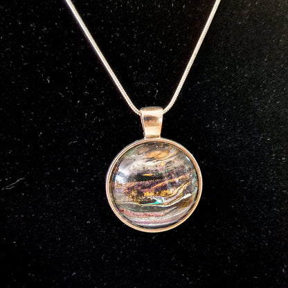 Acrylic pour necklaces