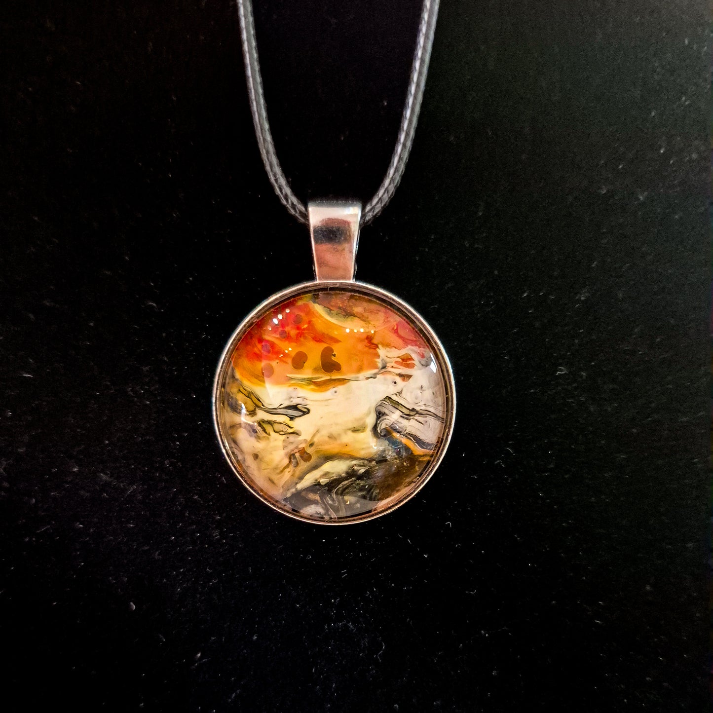 Acrylic pour necklaces