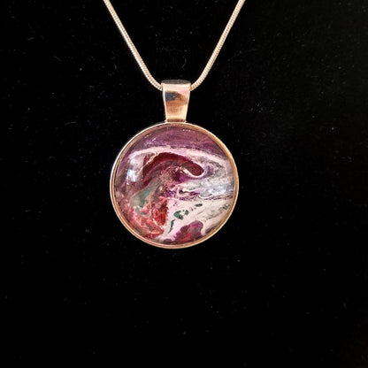 Acrylic pour necklaces