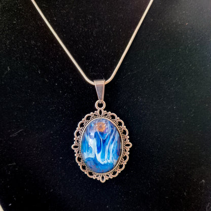 Acrylic pour necklaces