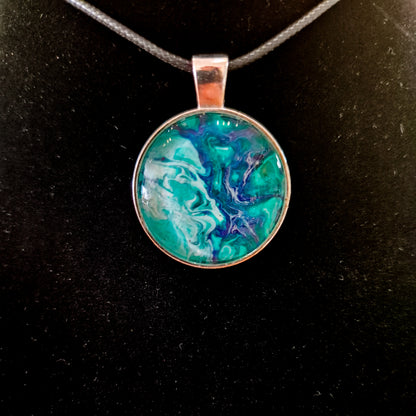 Acrylic pour necklaces