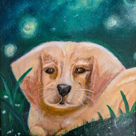 Summertime pup 12 x 12