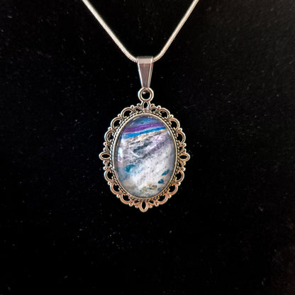 Acrylic pour necklaces