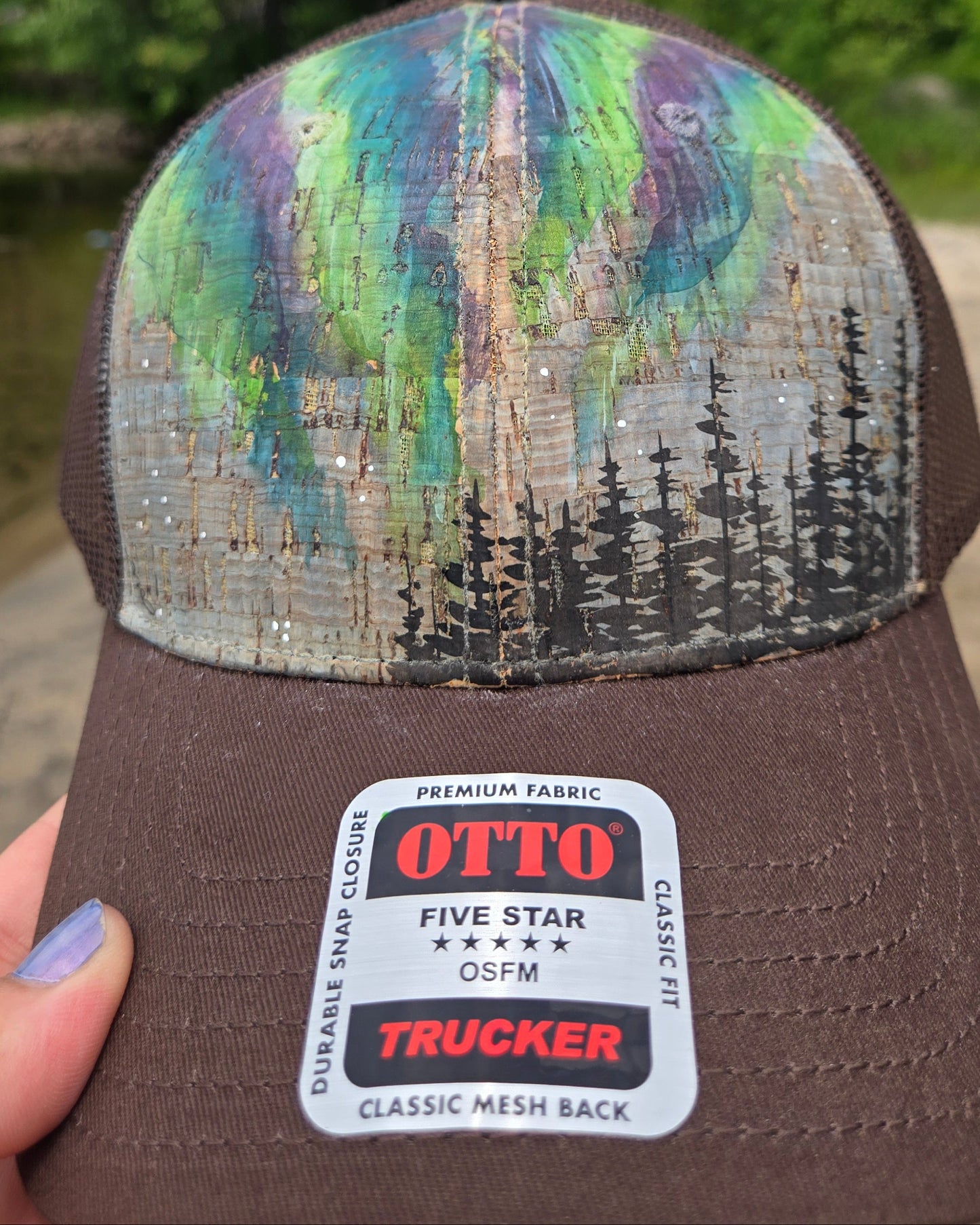 Hand Painted Snap Back Ball Hat
