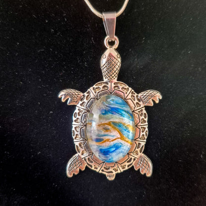Acrylic pour necklaces