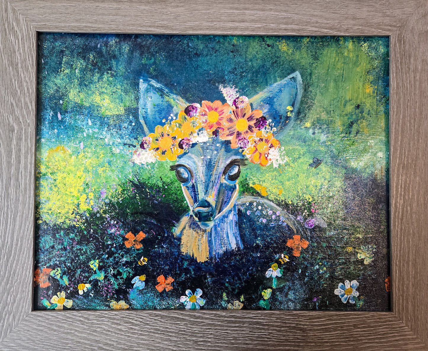 Floral Doe 11 x 14