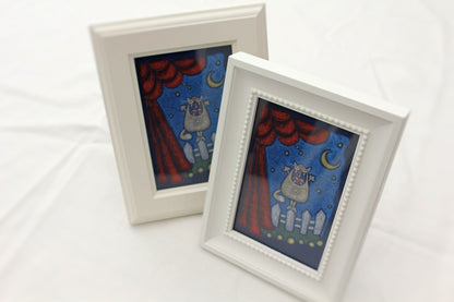 singing cat | kitten kitty | canvas print | framed 4x6 print