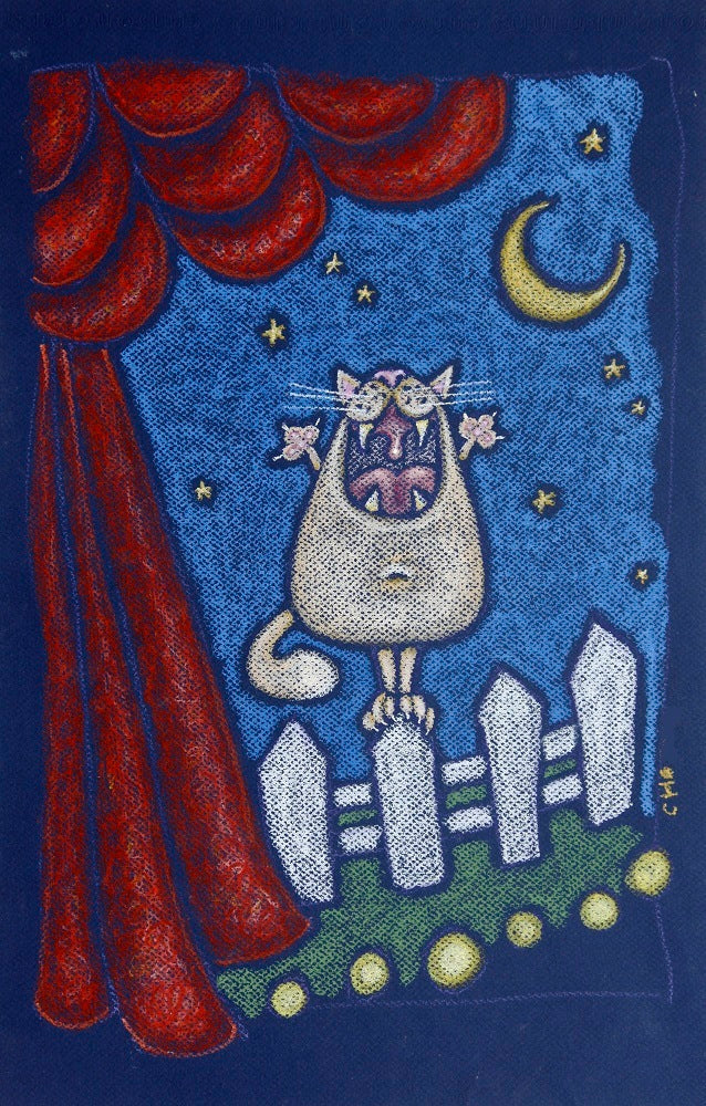 singing cat | kitten kitty | canvas print | framed 4x6 print