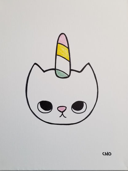 unicat | cat unicorn kitten | 12x16