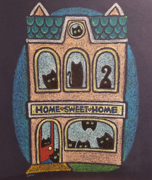 home sweet home | framed 4x6 canvas print