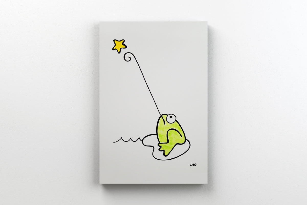 wishing on a star | frog toad | 12x16