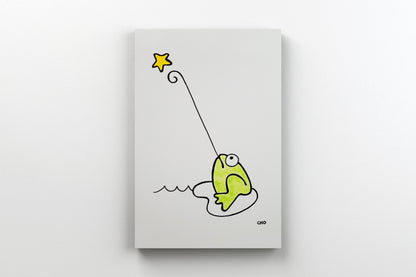 wishing on a star | frog toad | 12x16